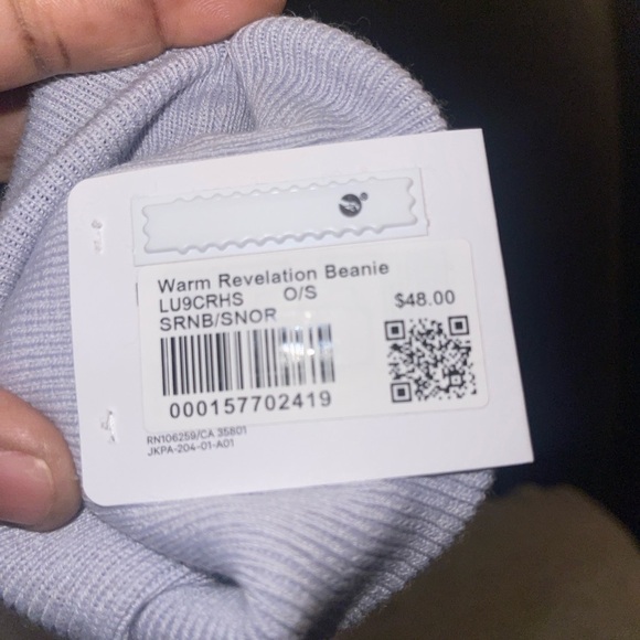 Lululemon Warm Revelation Beanie Hat Serene Blue/Sunburst Orange One Size Unisex main image 9